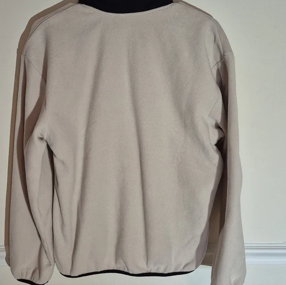 Columbia Womens Beige and Black Fleece 1/2 Zip Pullover - Picture 6 of 12